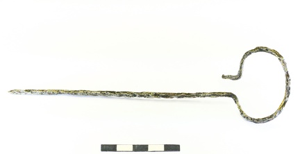 AI-4444:195 Lehmja-Loo II tarandkalme, rõngaspeaga ehtenõel (f. Mari-Liis Posti)